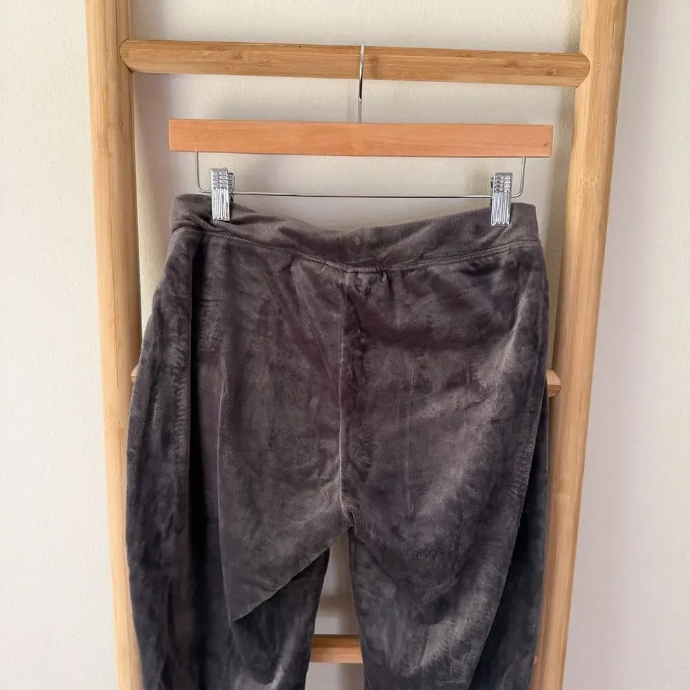 House of Harlow 1960 Velour Jogger Pants Gray Lounge Casual Size S